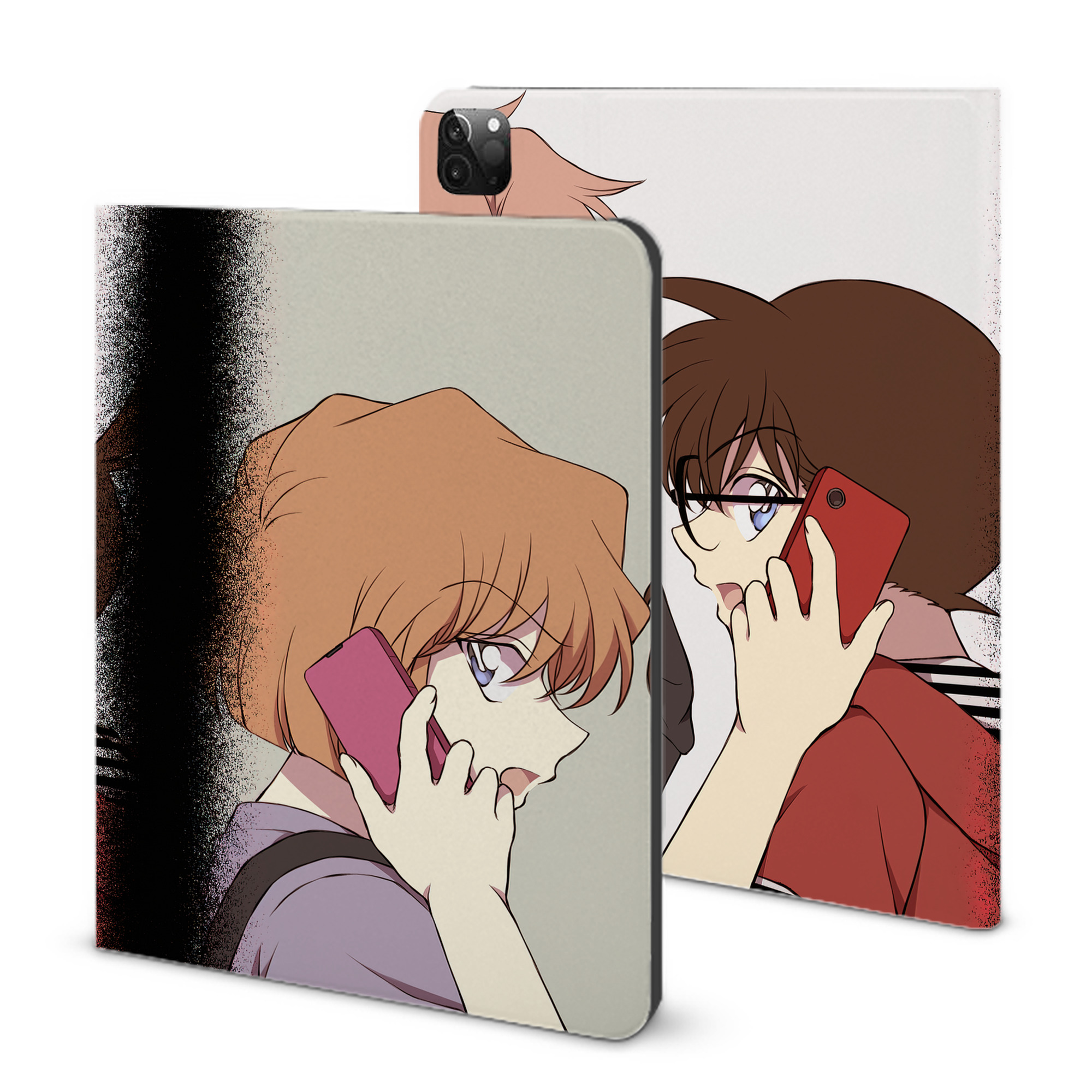 （画像用） 名探偵コナン Detective Conan IPadケース ペンホルダー付き ブックスタイルデザイン